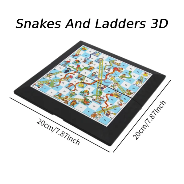 Ludo Game Set Strategy Game Parent Child Interaction with Foldable Board Travel Family Game for Teens Kids Children Party Toy - Image 8