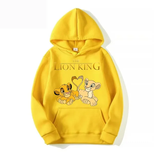 2024 New Disney The Lion King Cartoon Anime Women Pullover Spring Autumn Oversized Hoodie Casual Couple Sweatshirt Clothes Tops - Image 3