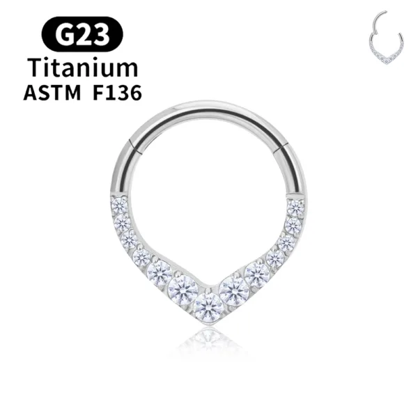 Titanium Septum Nose Rings - Image 11