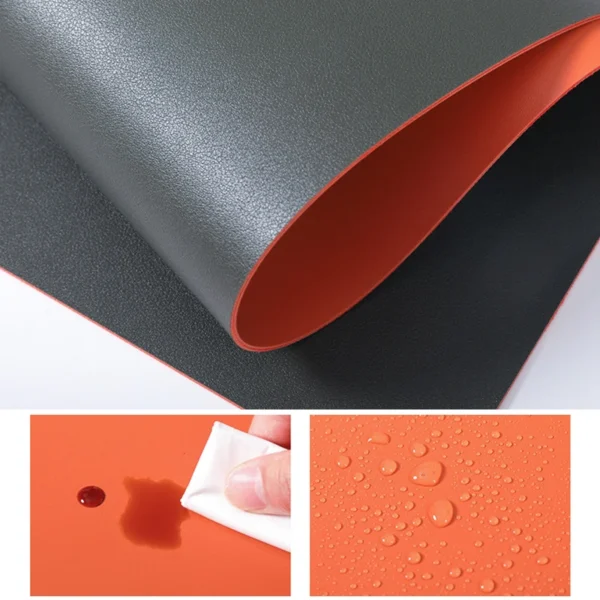 Waterproof PU Leather Mouse Pad Gaming Mouse Pad Simple Solid Color Antislip Computer Desk Accessories School Office Accessories - Image 6