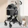 Detachable Pet Stroller Aluminium Alloy Dog Trolley for Corgi Teddy Cat Cart Load Bearing 15kg Dog Strollers for Small Dogs - Image 5