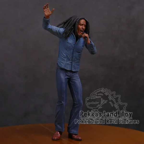Bob Marley Music Legends Jamaica Singer & Microphone PVC Action Figure Collectible Model Toy 18cm - Image 2