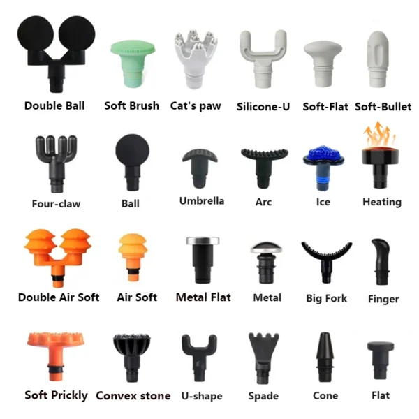 Various Styles of Fascia Gun Massage Head 19mm Caliber Universal Type - Image 33