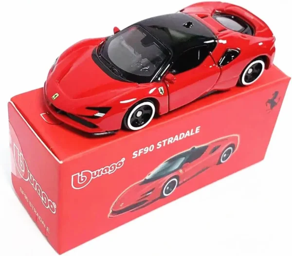Bburago 1:64 genuine Ferrari SP1 458 ENZO F40 F12TDF SF90 car model series children's Christmas boy gift toys - Image 7