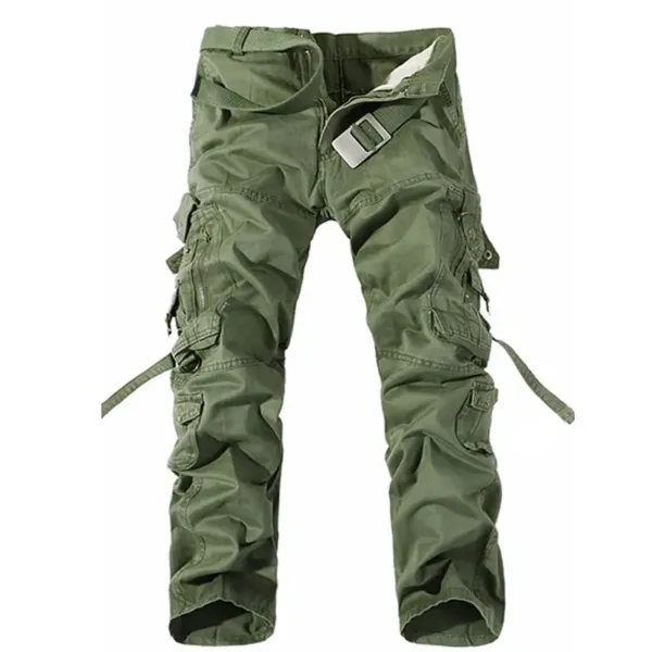 Tactical pants men‘s Multi-pocket washed overalls men loose cotton pants male cargo pants for male casual trousers - Image 9