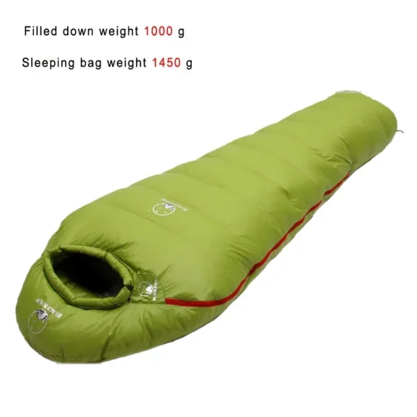 Very Warm White Goose Down Filled Adult Mummy Style Sleeping Bag Fit for Winter Thermal 4 Kinds of Thickness Camping Travel - Image 13