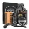 5pcs Beard Growth Kit Men Barbe Hair Enhancerbeard Essentiall Oil Beard care Leave-in Conditioner,Double Sided Comb Beard Cream - Image 6