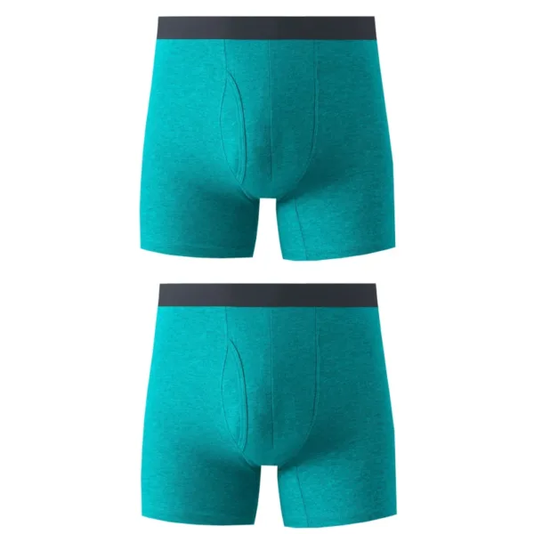 2pcs Man Mid-Long Boxer Shorts Underware Cotton Men's Panties Male Extended Wear-Resistant Legs Plus Size Mens Underpants Short - Image 14