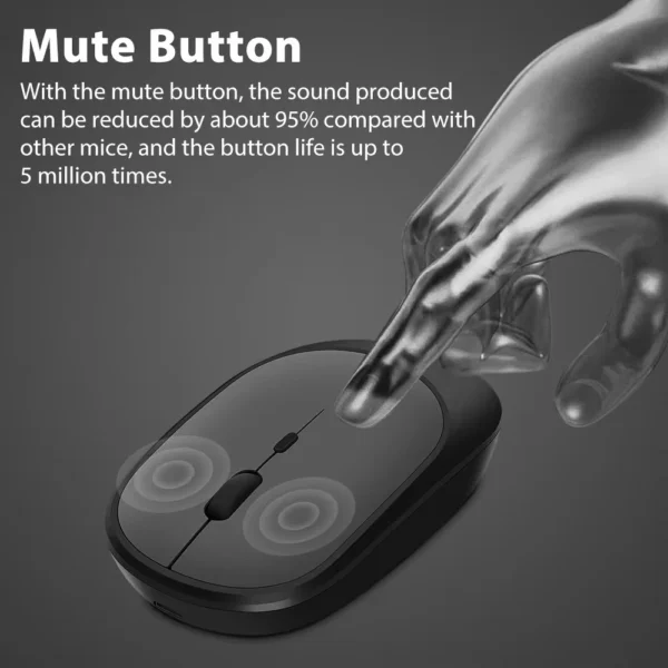 Xiaomi Wireless Mouse Bluetooth-compatible 2.4G Silent Mice Adjustable DPI Ergonomic Design USB Rechargeable Gaming Office Mouse - Image 2
