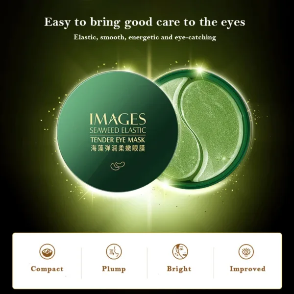 60Pcs Collagen Skincare Eye Mask Seaweed Golden Eye Patches Under Eye Bags Firming Dark Circles Korean Skin Care Products - Image 7