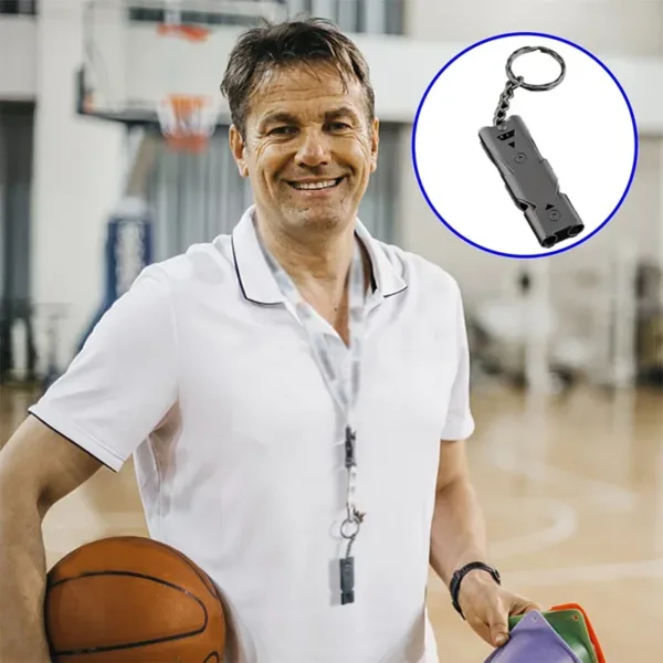 Portable Whistle 180 db Aluminum Alloy Double Tube Lifesaving Emergency SOS Safety Survival Tool Kit Outdoor Camping Equipment - Image 8