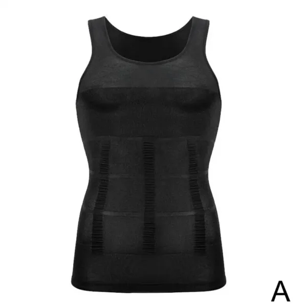 Men's Slimming Tight Skinny Elastic Body Shapewear Abdominal Tightening No Sleeves Breathable Vest Fitness Sport Shaping Shirt - Image 8
