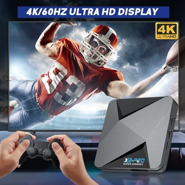 KINHANK Retro Video Game Console Super Console X2 Pro with 90000 Video Games for PS1/DC/MAME/SS with Gamepad Kid Gift Game Box - Image 8