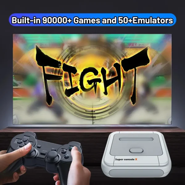 KINHANK Game Box Super Console X Retro Video Game Console Support 90000 Games 50 Emulators for PS1/PSP/MAME/DC with Controllers - Image 4