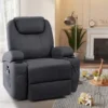 Power Lift Recliner Chair with Heat and Massage for Elderly Faux Leather Modern Reclining Sofa Chair with Cup Holders - Image 6