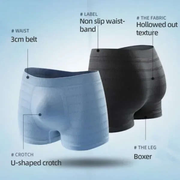 Man Underwear Boxer Organic Cotton Breathable Panties Seamless Soft Male Panties Flat Pants Comfortable Large Size Underpants - Image 6