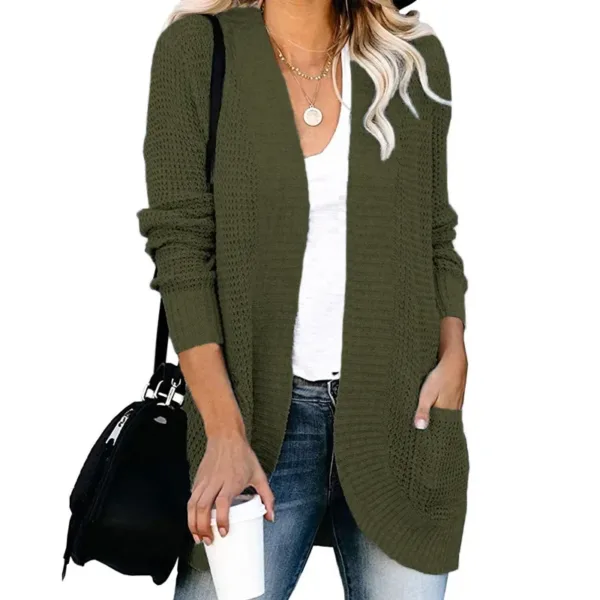 Autumn Long Coat Women Jumper Pull Femme Loose Knitted Ladies Outerwear Ropa Mujer Fashion Cardigan Jacket Sweater Woman Clothes - Image 13
