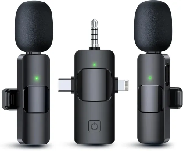 3-in-1 Wireless Lavalier Mic