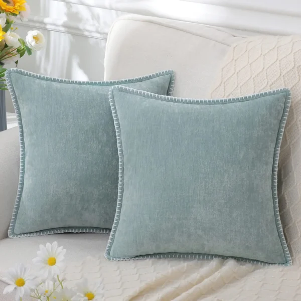 Olanly Chenille Cushion Cover 45x45 Pillow Cover 40x40cm Sofa Decorative Throw Pillow Case Soft Luxury For Living Room Decor﻿ - Image 10