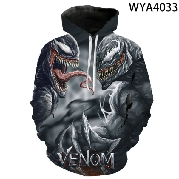 Miniso Movie Venom 3D Printed Hoodies Men Women Children Fashion Pullover Long Sleeve Boy Girl Kids Sweatshirts Cool Jacket - Image 4