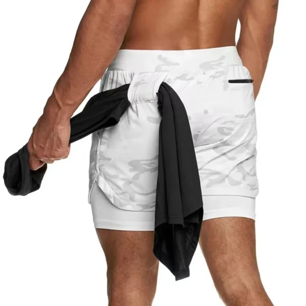Camo Running Shorts Men Gym Sports Shorts 2 In 1 Quick Dry Workout Training Gym Fitness Jogging Short Pants Summer Men Shorts - Image 22
