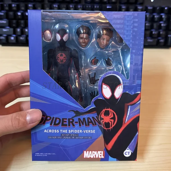 SHF Spider-Man Across the Spiderverse Miles Morales Action Figure PVC Collectible Model 15cm Marvel CT Spiderman Figurine Toys - Image 6