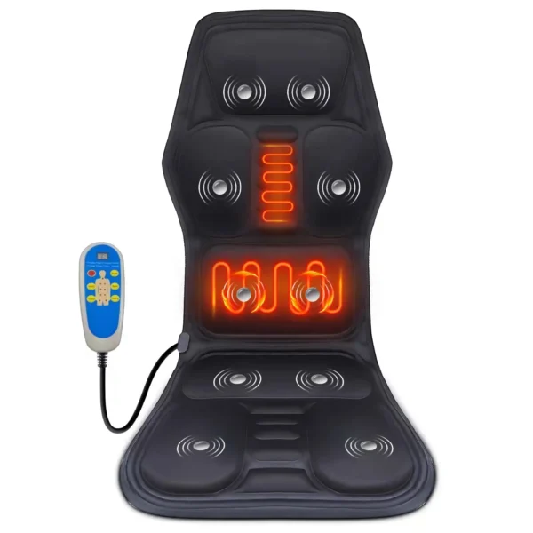Electric Vibrating Car Massager 10 Head Full Body Massage Chair Mat Portable Massage Cushion Home Infrared Heating Back Vibrator - Image 4
