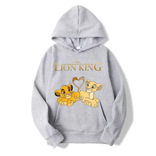 2024 New Disney The Lion King Cartoon Anime Women Pullover Spring Autumn Oversized Hoodie Casual Couple Sweatshirt Clothes Tops - Image 7