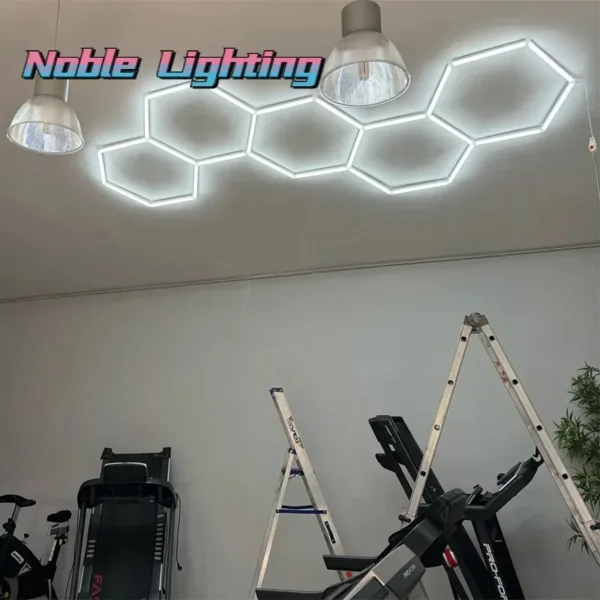 1-5PCS Honeycomb Led Light Garage Light Hexagon Led Lamp Led Tube Ceiling Lighting for Auto Car Body Repair Workshop Customized - Image 15