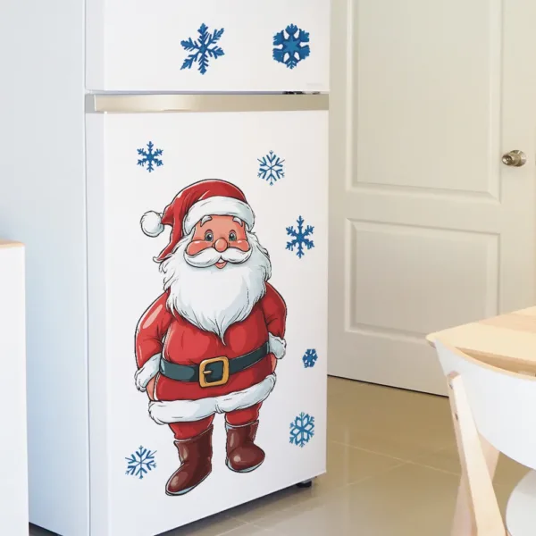 Painted Santa Claus Wall Stickers For New Year Christmas Decoration Mural Fridge Beautify Room Home Decor Self-adhesive Decals - Image 5