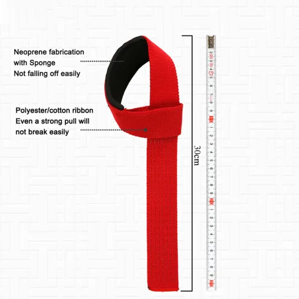 Weightlifting Wrist Straps Strength Training Adjustable Non-slip Gym Fitness Lifting Strap Wrist Support Sports Grip Band - Image 8