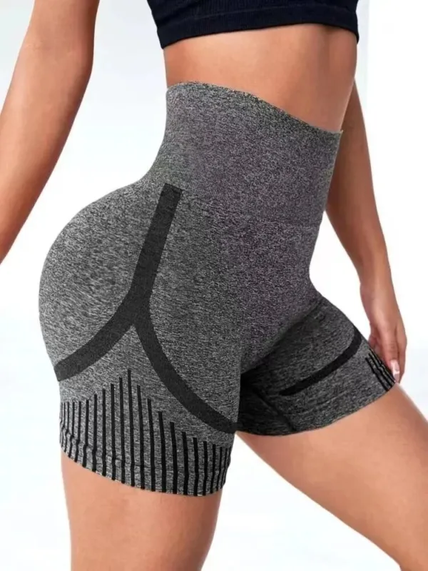 Women Yoga Shorts High Waist Workout Shorts Fitness Yoga Lift Butt Fitness Ladies Yoga Gym Running Short Pants Sportswear - Image 2