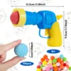 Cat Toy Balls,1 Cat Ball Launcher and 100Pcs 1.2inch Cat Pom Pom Balls Colorful and Soft Cat Balls Toys Cat Fetch Shooter for In