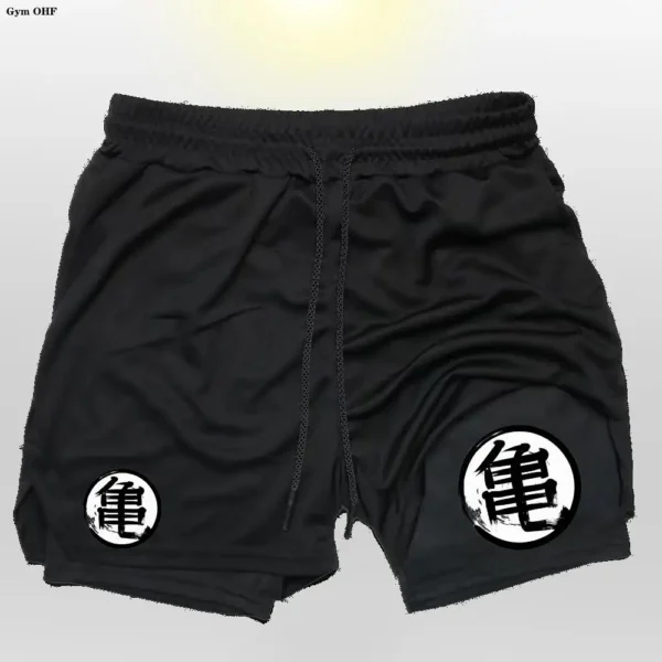 Z Goku Anime Sweatpants Shorts Men Gym Running Shorts Men Quick Dry Sport Outdoor Training Summer 2 In 1 Men Short Pants - Image 13