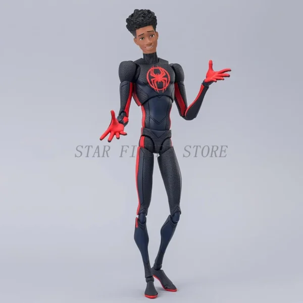 SHF Spider-Man Across the Spiderverse Miles Morales Action Figure PVC Collectible Model 15cm Marvel CT Spiderman Figurine Toys - Image 10
