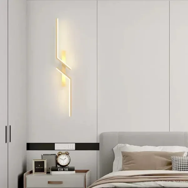 LED Wall Lamp Modern Minimalist Strip Wall Decor Lights Lighting For Bedroom Bedside Living Room TV Sofa Lobby Background Decor - Image 5