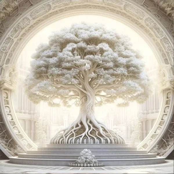 Fantasy White Tree Of Life Poster Prints For Living Room Home Decor Abstract Mythic Life Tree Canvas Painting Wall Art Aesthetic - Image 24