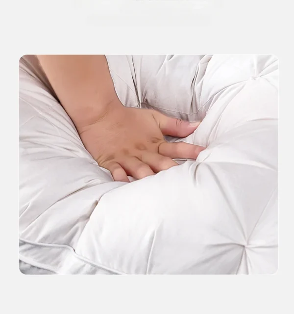 95% Goose Down Pillow White Cotton PillowCover Rectangle Bedroom Sleep 5-Star Hotel Pillow Low-Mid-high Pillows for Sleeping - Image 10