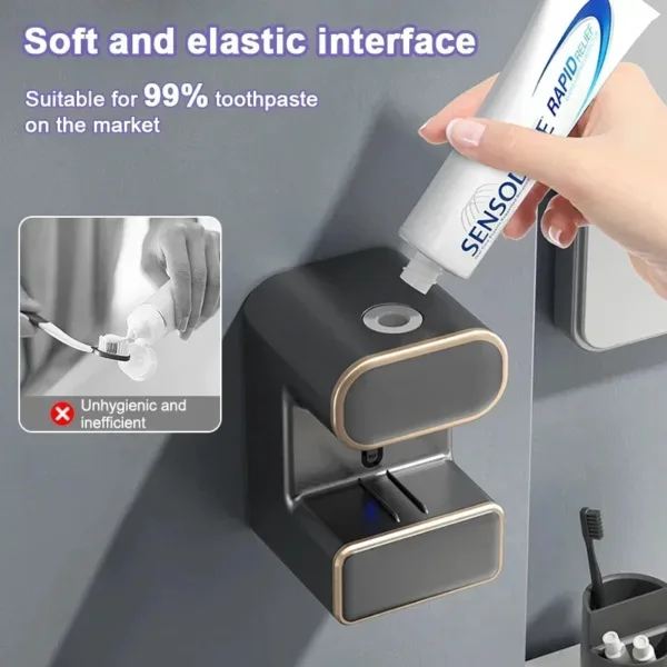 3 Mode Smart Automatic Sensor Toothpaste Dispenser Slots Wall Mounted Electric Toothpaste Squeezer For Bathroom Accessories - Image 5