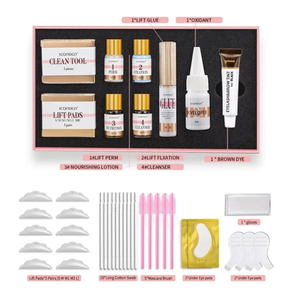 ICONSIGN Lash Lift And Brow Dye Tint Kit Lifting Eyelashes Brow Lamination Lash Lifting Set Eyes Makeup Tools - Image 2