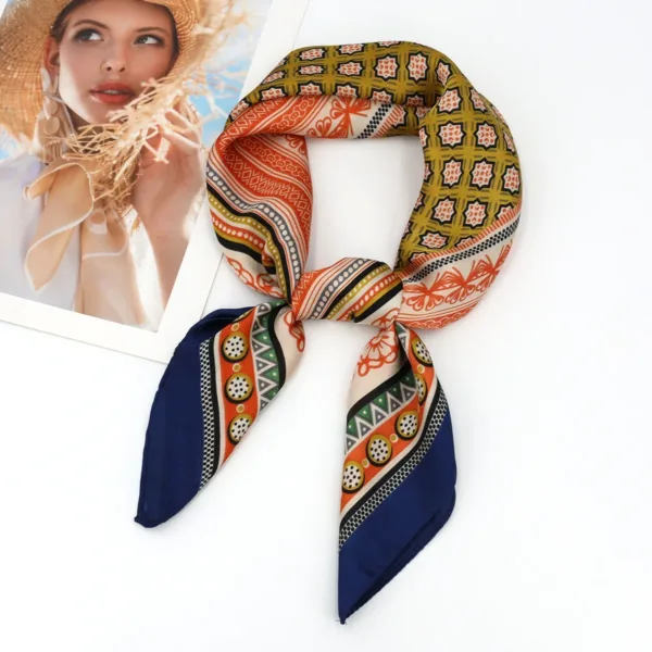 Luxury Silk Square Scarf - Image 2