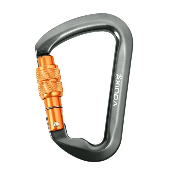 Xinda Outdoor Carabiner Rock Climbing Mountain Landing 30kN High Altitude Operation Equipment Aluminum Alloy Safety Buckle Hook - Image 27