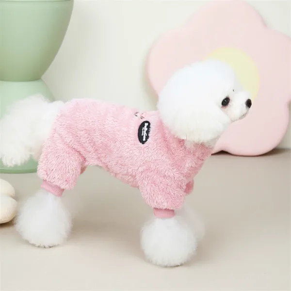 Winter Puppy Jumpsuit Soft Warm Dog Clothes For Small Medium Dogs Pajamas Chihuahua Coat Pug Yorkies Overalls Pet Clothing - Image 6