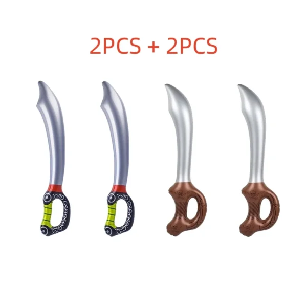 Funny Inflatable Pirate Swords, Halloween Birthday Toy Sword, Inflated Simulation Knife for Swimming Pool, Cosplay Stage Prop - Image 7
