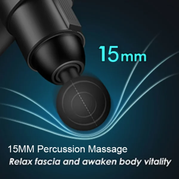 24V Professional Massage Gun With Hot And Cold Compress Electric 12Head High Frequency Fascia Gun Deep Tissue Neck Relax Fitness - Image 7