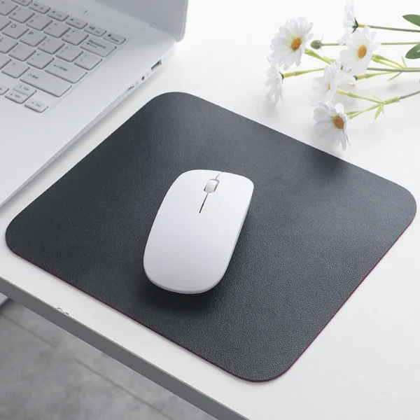 Waterproof PU Leather Mouse Pad Gaming Mouse Pad Simple Solid Color Antislip Computer Desk Accessories School Office Accessories - Image 12