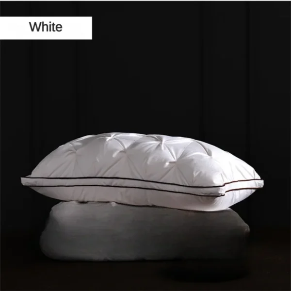 95% Goose Down Pillow White Cotton PillowCover Rectangle Bedroom Sleep 5-Star Hotel Pillow Low-Mid-high Pillows for Sleeping - Image 3