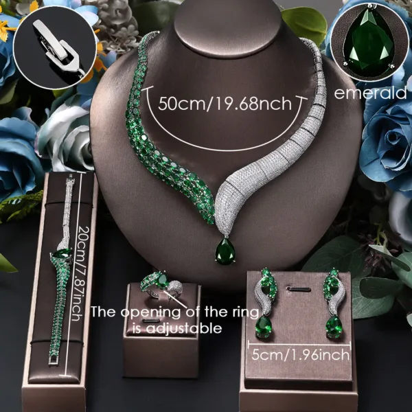 Waterdrop Bridal Jewelry Set - Image 5