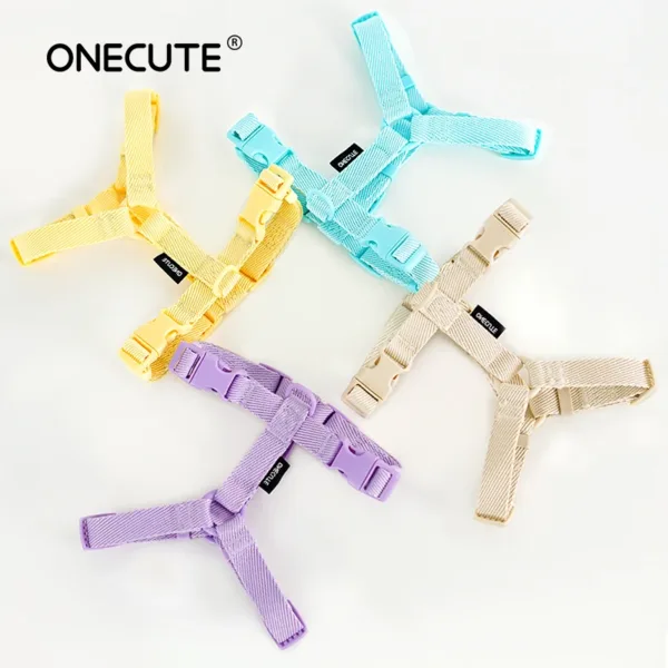 dog harness dog collar dog leash Macarone color cat accessories pet small dog accessories small dog harnessdog supplies - Image 7