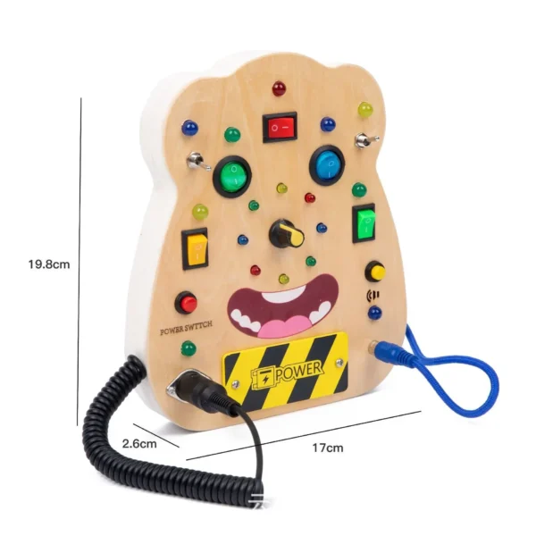 Montessori Busy Board Circuit LED Light Socket ON/OFF Baby Early Hand Fine Cognitive Education Teaching Aids Toy Gifts Busyboard - Image 12